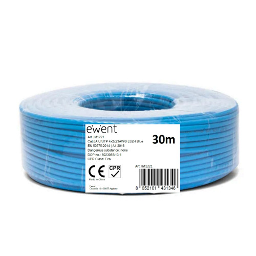 Ewent IM1221 cable de red Azul 30 m Cat6a U/UTP (UTP) - Imagen 3