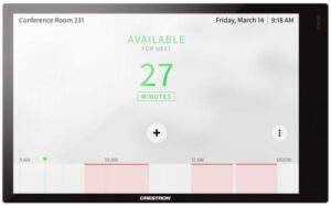 CRESTRON 7 IN. WALL MOUNT TOUCH SCREEN, BLACK SMOOTH (TSW-77