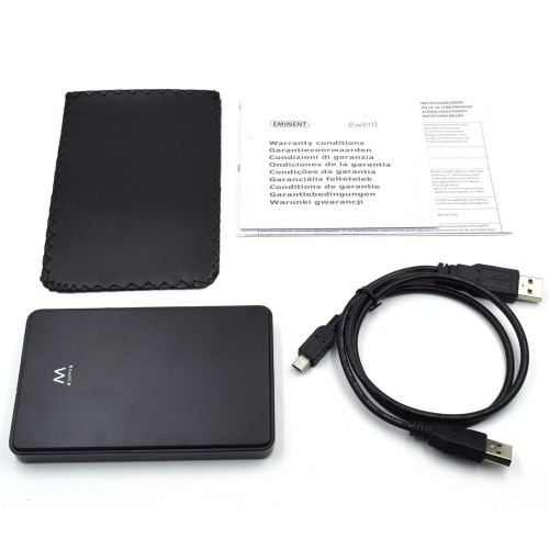 EWENT CARCASA HD 2.5" USB 2.0 SIN TORMILLOS. NEGRO (EW7030) - Imagen 6