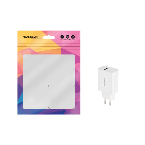 Nanocable Cargador USB, 5V/2.1A, Blanco - Imagen 3