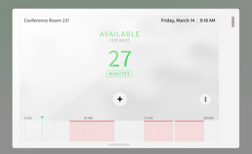 CRESTRON 7 IN. WALL MOUNT TOUCH SCREEN, WHITE SMOOTH (TSW-77