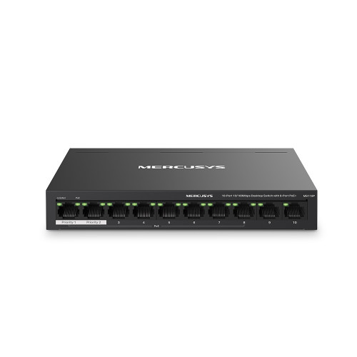 Mercusys MS110P switch Gestionado Fast Ethernet (10/100) - Imagen 2