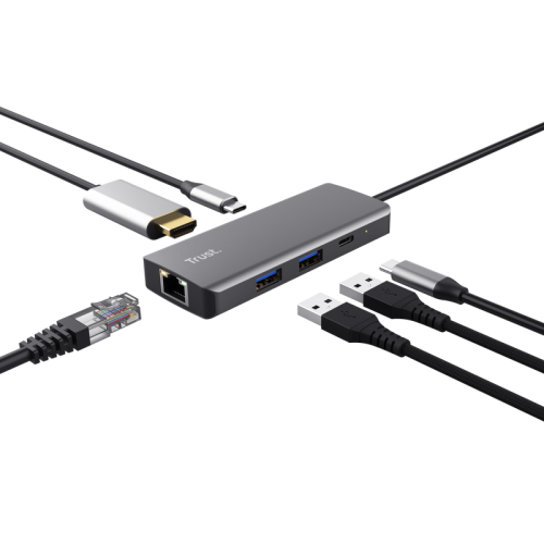 TRUST DALYX 6-IN-1 MULTIPORT ADAPTER - Imagen 4