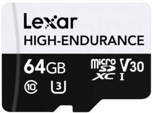 Lexar High-Endurance 64 GB MicroSDXC UHS-I Clase 10