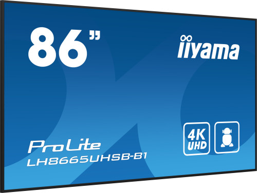 MONITOR IIYAMA 86" , UHD IPS PANEL, HAZE 1%, 800CD/M, HORIZ - Imagen 4