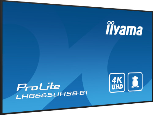 MONITOR IIYAMA 86" , UHD IPS PANEL, HAZE 1%, 800CD/M, HORIZ - Imagen 7