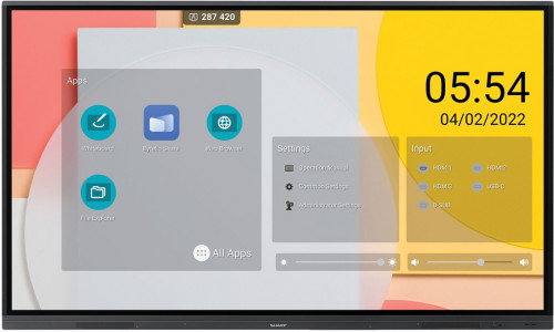 Sharp PN-L652B 165,1 cm (65") 3840 x 2160 Pixeles LCD Negro - Imagen 2