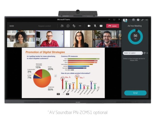 Sharp PN-L862B pizarra blanca interactiva 2,18 m (86") 3840 - Imagen 4