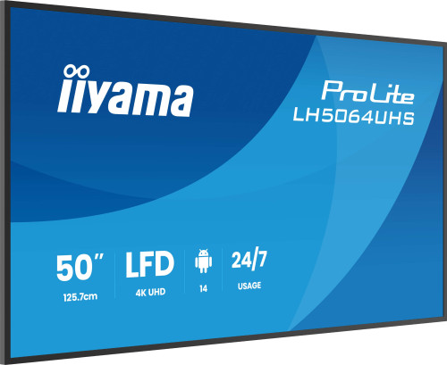 iiyama LH7564UHS-B1AG pantalla de señalización Pantalla - Imagen 4