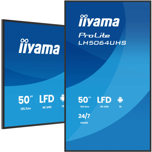 iiyama LH7564UHS-B1AG pantalla de señalización Pantalla - Imagen 6