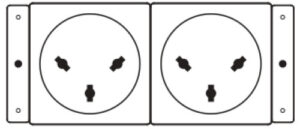 Kramer Electronics TS-2IL toma de corriente