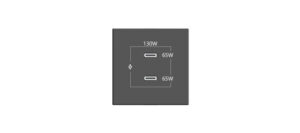 KRAMER CONNECT - ROOM CONNECTIVITY BLACK 2 PORTS USBC 130W (