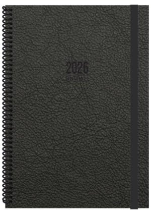 AGENDA 2026 TOKIO D/P 17x24 NEGRO CASTELLANO INGRAF 356562