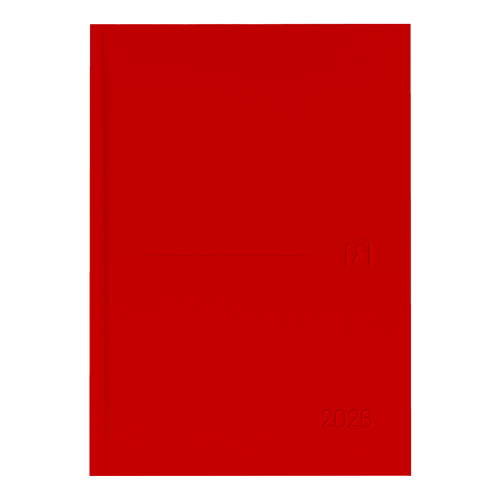 AGENDA 2026 MINIMAL A5 15X21CM DIA PAGINA COLOR ROJO OXFORD