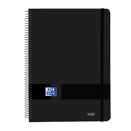 AGENDA 2026 LIVE&GO A5 15X21CM SEMANA VISTA COLOR NEGRO