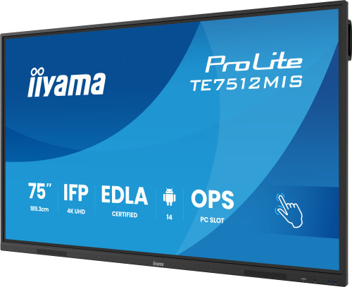 MONITOR INTERACTIVO TACTIL IIYAMA 75" (TE7512MIS-B4AG)3840X2 - Imagen 4