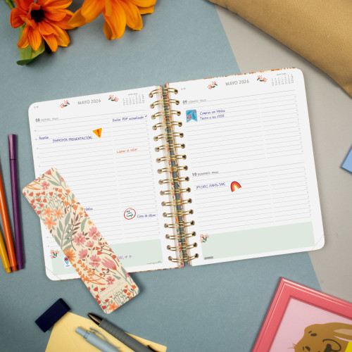 AGENDA 2026 MONIQUILLA E10 155X212MM DIA PAGINA ESPIGA FINOC - Imagen 4