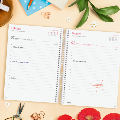 AGENDA 2026 TRENDY DESIGN E10 155X212MM DIA PAGINA AHORA - Imagen 4