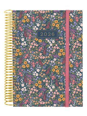 AGENDA 2026 TRENDY DESIGN E10 155X212MM DIA PAGINA FLORA
