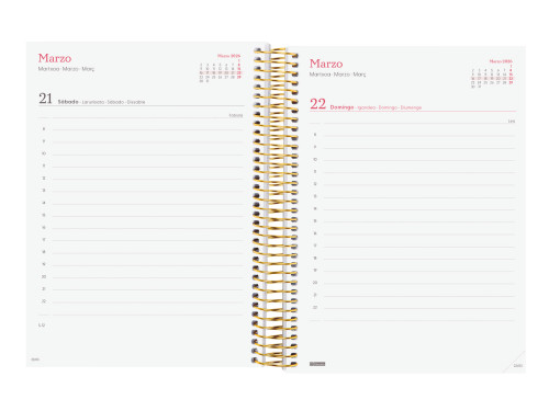 AGENDA 2026 TRENDY DESIGN E10 155X212MM DIA PAGINA FLORA - Imagen 5