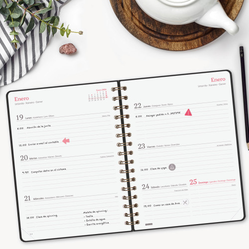 AGENDA 2026 TRENDY ALMA E10 155X212MM SEMANA VISTA HORIZONTA - Imagen 2