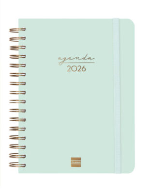 AGENDA 2026 TRENDY ALMA E10 155X212MM DIA PAGINA MENTA FINOC