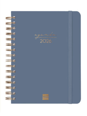 AGENDA 2026 TRENDY ALMA E10 155X212MM DIA PAGINA AZUL FINOCA
