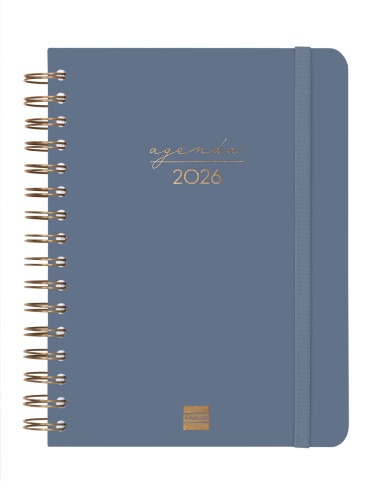 AGENDA 2026 TRENDY ALMA E10 155X212MM DIA PAGINA AZUL FINOCA
