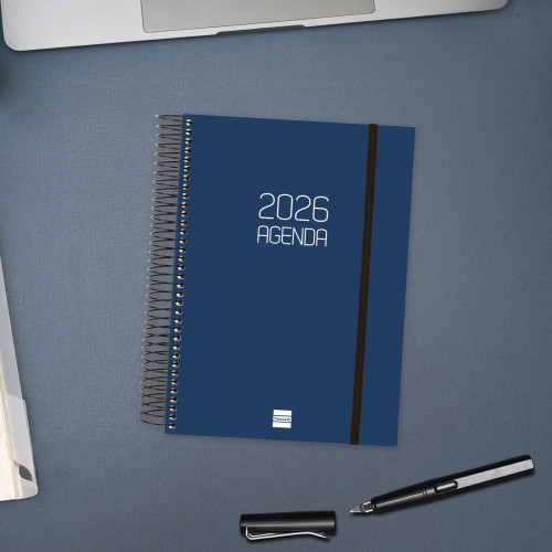 AGENDA 2026 BASIC OPAQUE E10 155X212MM DIA PAGINA AZUL FINOC - Imagen 4