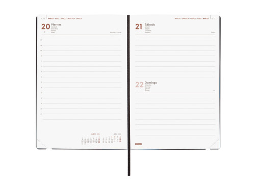 AGENDA 2026 DYNAMIC MARA Y10 140X204MM DIA PAGINA NEGRO - Imagen 4