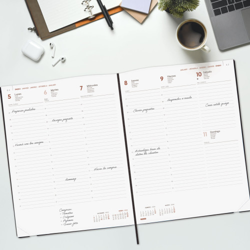 AGENDA 2026 DYNAMIC MARA Y12 210X270MM SEMANA VISTA VERTICAL - Imagen 3