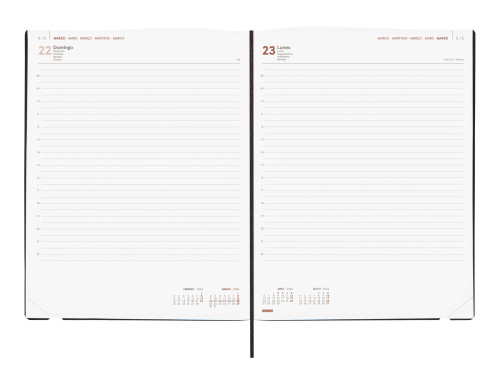 AGENDA 2026 DYNAMIC MARA Y12 210X270MM DIA PAGINA NEGRO - Imagen 4