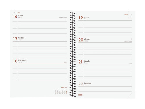 AGENDA 2026 BASIC OPAQUE E10 155X212MM SEMANA VISTA HORIZONT - Imagen 5