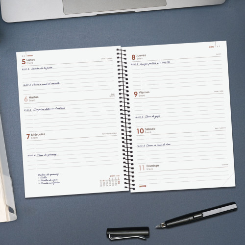 AGENDA 2026 BASIC OPAQUE E10 155X212MM SEMANA VISTA HORIZONT - Imagen 4