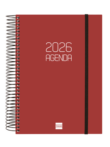 AGENDA 2026 BASIC OPAQUE E10 155X212MM DIA PAGINA BURDEOS - Imagen 4
