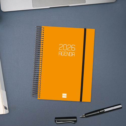AGENDA 2026 BASIC OPAQUE E10 155X212MM DIA PAGINA NARANJA - Imagen 2