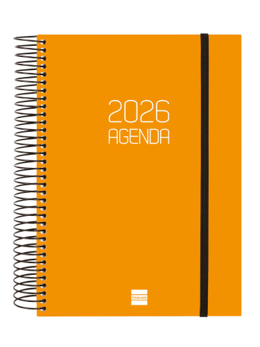 AGENDA 2026 BASIC OPAQUE E10 155X212MM DIA PAGINA NARANJA - Imagen 3