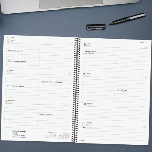 AGENDA 2026 BASIC OPAQUE E40 210X297MM SEMANA VISTA HORIZONT - Imagen 4