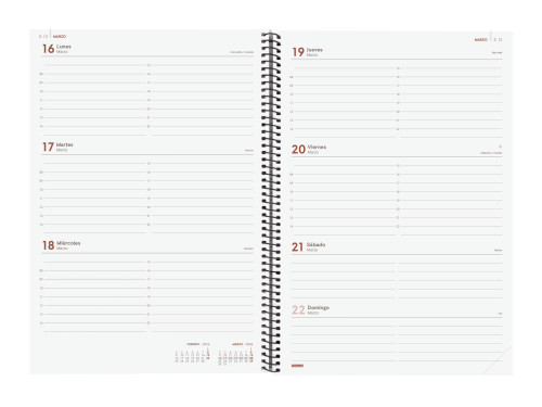 AGENDA 2026 BASIC OPAQUE E40 210X297MM SEMANA VISTA HORIZONT - Imagen 5