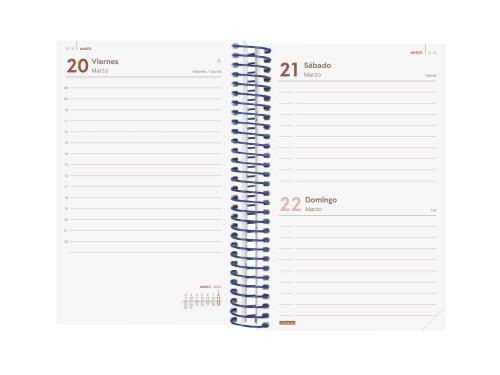 AGENDA 2026 BASIC YEAR E5 117X181MM DIA PAGINA AZUL FINOCAM - Imagen 5
