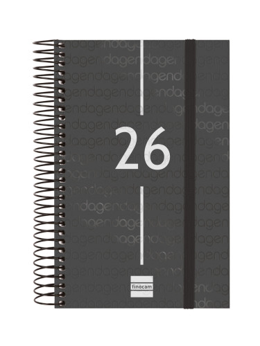 AGENDA 2026 BASIC YEAR E5 117X181MM DIA PAGINA NEGRO FINOCAM - Imagen 3