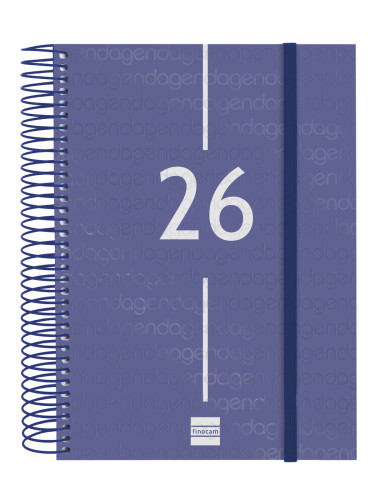 AGENDA 2026 BASIC YEAR E10 155X212MM DIA PAGINA AZUL FINOCAM - Imagen 3