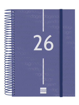 AGENDA 2026 BASIC YEAR E10 155X212MM DIA PAGINA AZUL FINOCAM