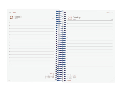 AGENDA 2026 BASIC YEAR E10 155X212MM DIA PAGINA AZUL FINOCAM - Imagen 5