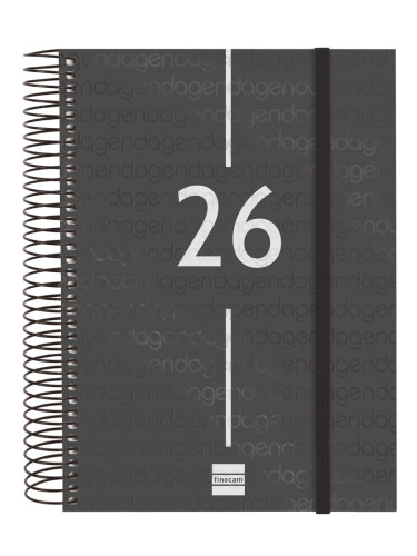 AGENDA 2026 BASIC YEAR E10 155X212MM DIA PAGINA NEGRO FINOCA - Imagen 3