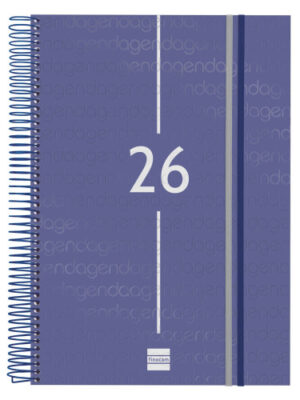 AGENDA 2026 BASIC YEAR E40 210X297MM DIA PAGINA AZUL FINOCAM