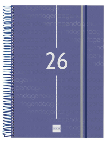 AGENDA 2026 BASIC YEAR E40 210X297MM DIA PAGINA AZUL FINOCAM