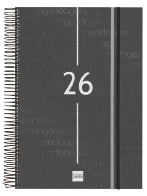 AGENDA 2026 BASIC YEAR E40 210X297MM DIA PAGINA NEGRO FINOCA