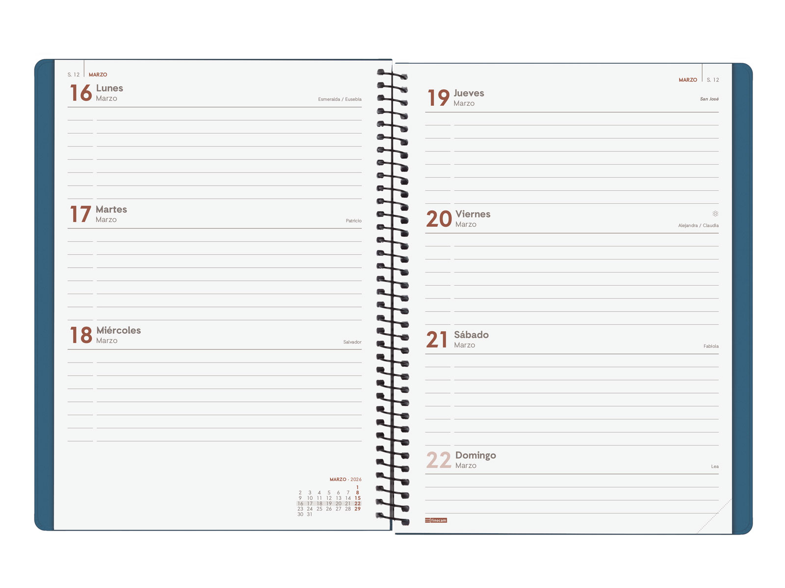 AGENDA 2026 BASIC MY E10 155X212MM SEMANA VISTA HORIZONTAL - Imagen 5
