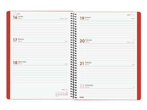 AGENDA 2026 BASIC MY E10 155X212MM SEMANA VISTA HORIZONTAL - Imagen 5